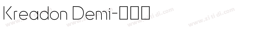 Kreadon Demi字体转换